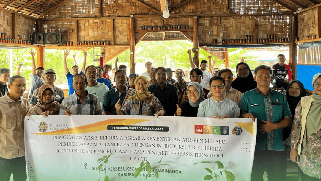 Menyalakan Kembali Gairah Kakao Desa Perbesi, Dosen FP USU Kenalkan Bibit Unggul ICCRI-08H dan Teknologi Hayati