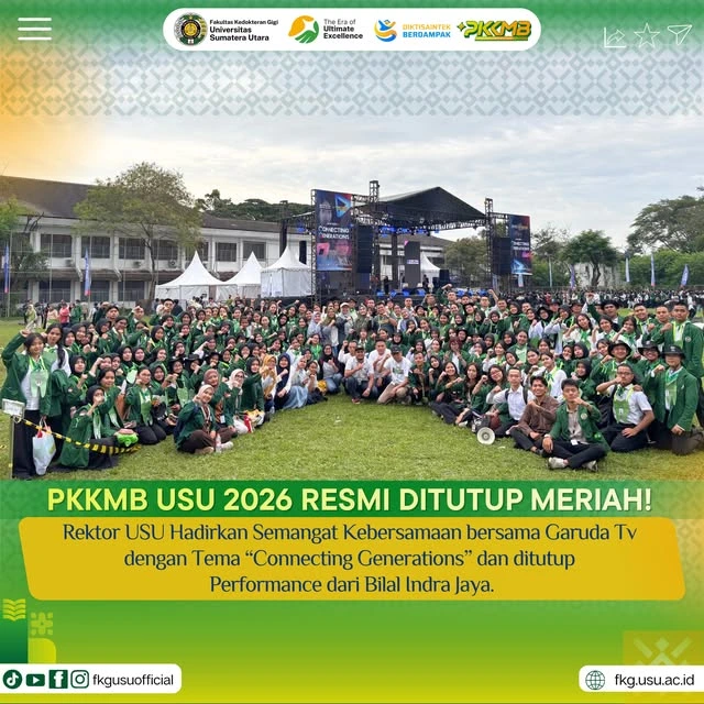 PKKMB USU 2026 RESMI DITUTUP MERIAH