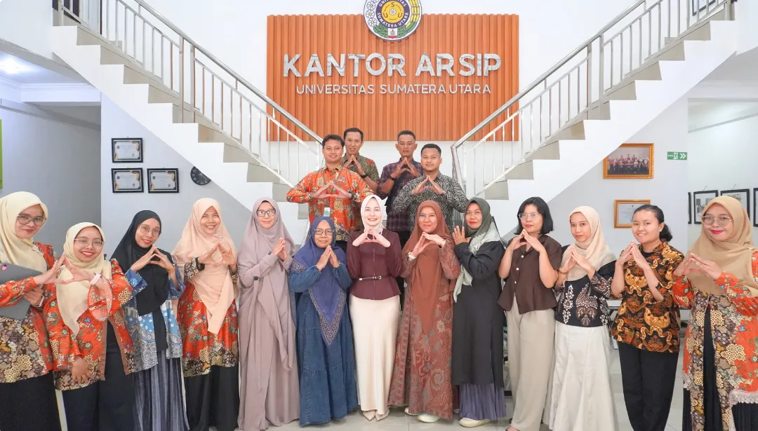 USU Archives Office Receives Visit from the Tebing Tinggi City Regional Library and Archives Office