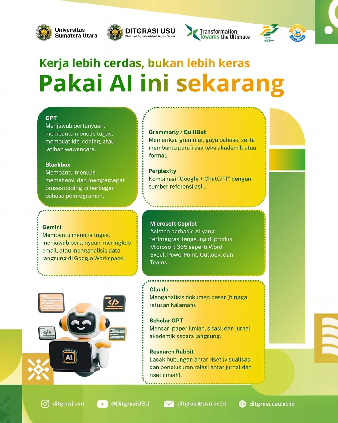 Pakai Berbagai AI Ini untuk Kerja Lebih Cerdas,Bukan Keras