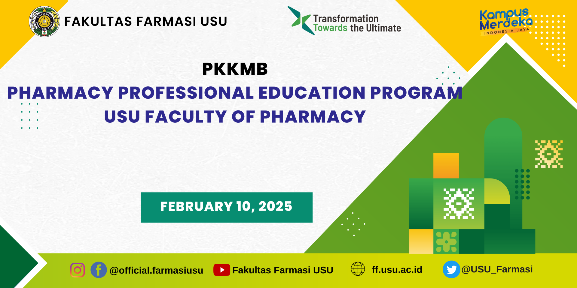 New Students Orientation of Pharmacist Professional Education Study Program, USU Faculty of Pharmacy 2025