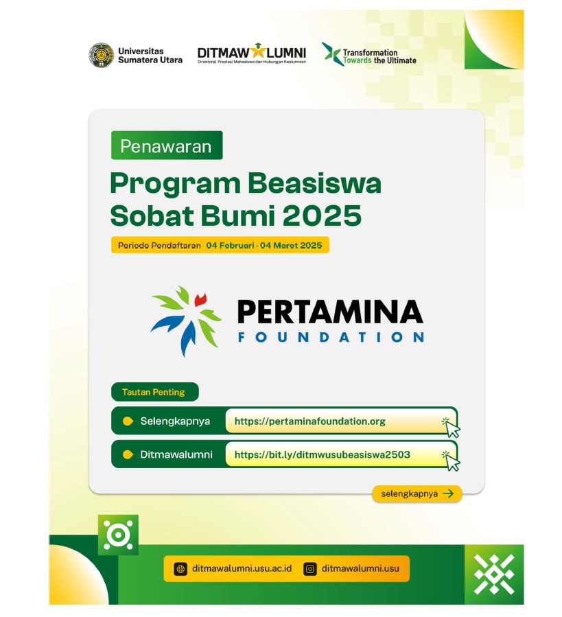 Offer for Sobat Bumi Scholarship Program in 2025