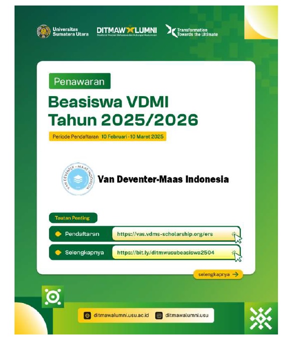 Offer for VDMI Scholarship in 2025/2026