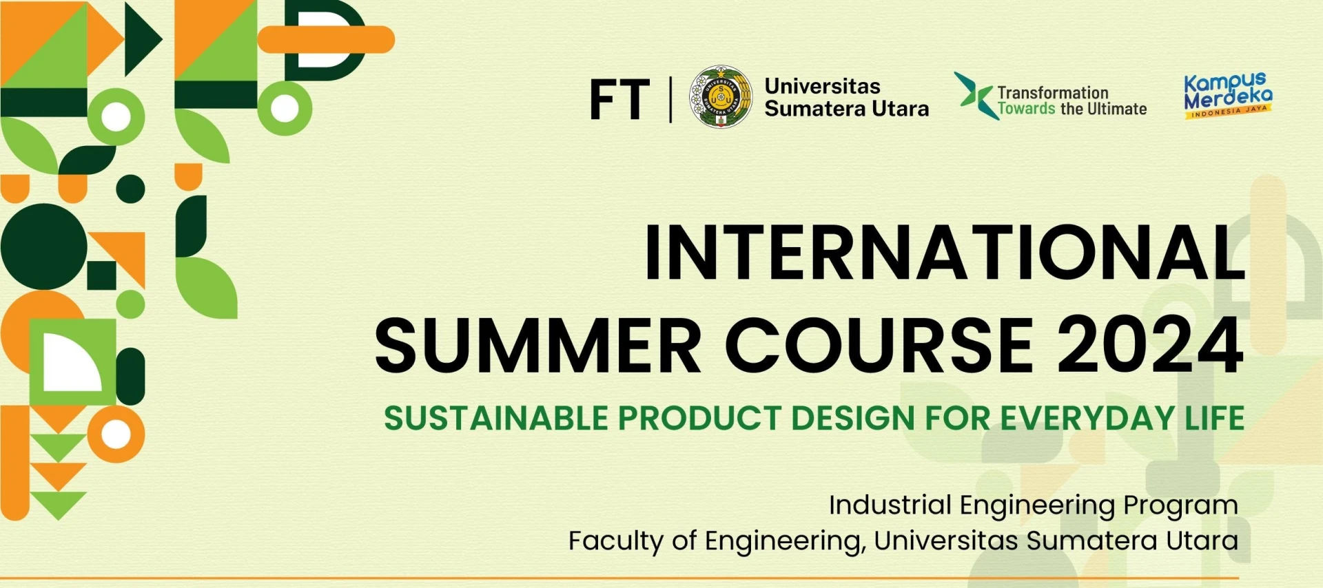 Industrial Engineering FT USU Strengthened International Network through Summer Course