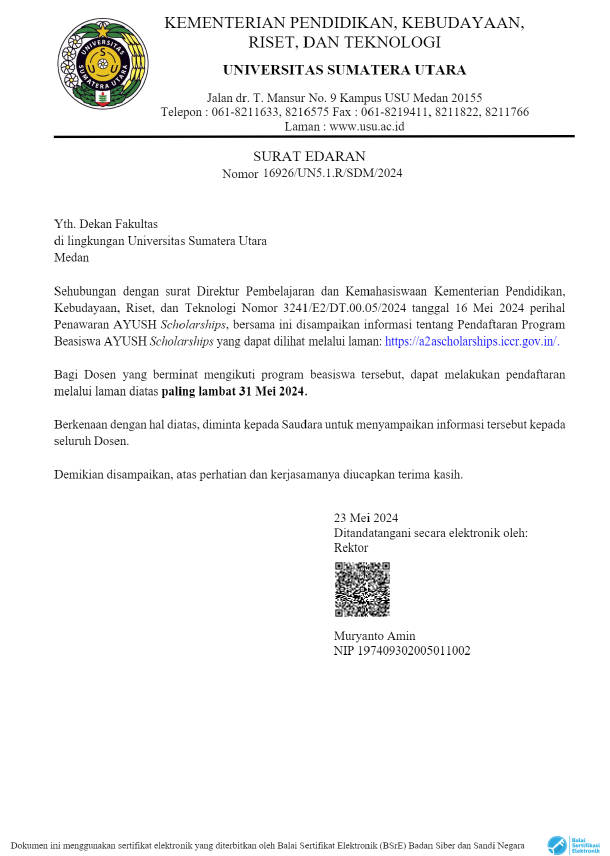 Penawaran Program Beasiswa AYUSH Scholarships