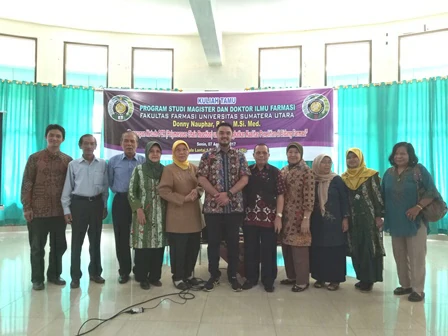 Guest Lecture of the Master's and Doctoral Program in Pharmaceutical Sciences, Faculty of Pharmacy, Universitas Sumatera Utara “Application of the PCR (Polymerase Chain Rection) Method to Improve the Quality of Research in the Pharmaceutical Field”