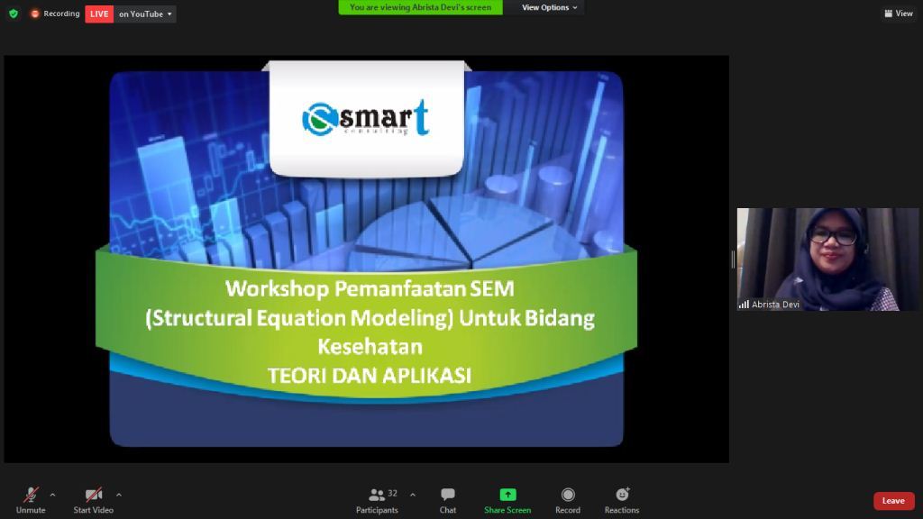Workshop on "Utilization of SEM (Structural Equation Modeling)"