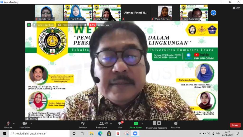 Webinar on “Covid-19 Prevention from the Perspective of Environmental Health”
