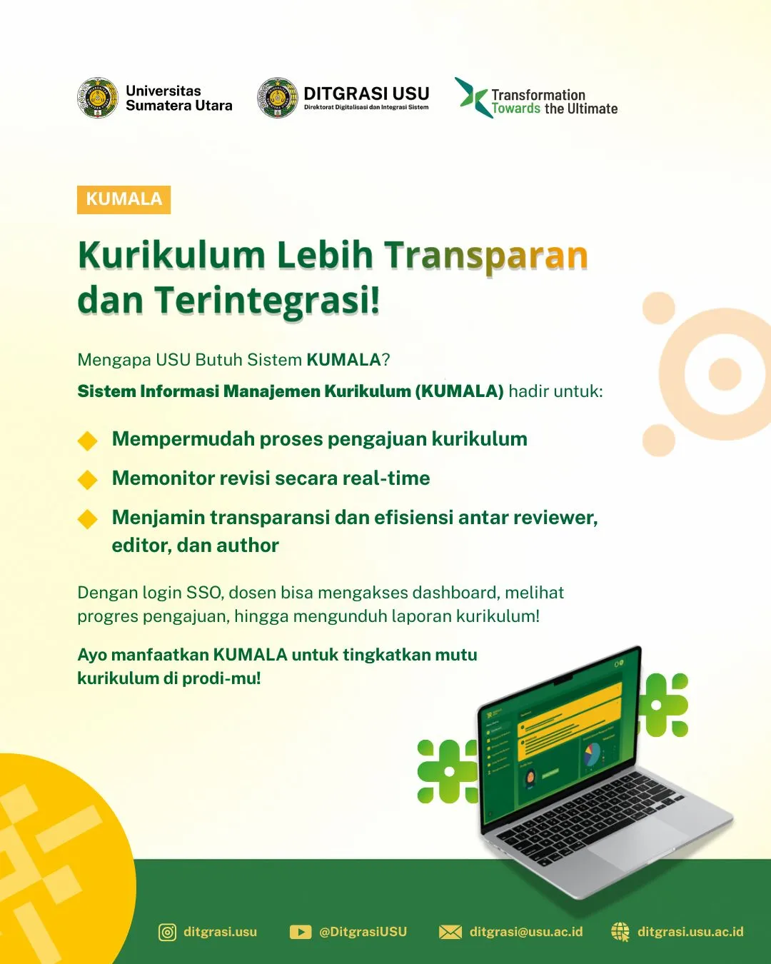 KUMALA: Solusi Digital USU untuk Kurikulum Lebih Transparan dan Terintegrasi