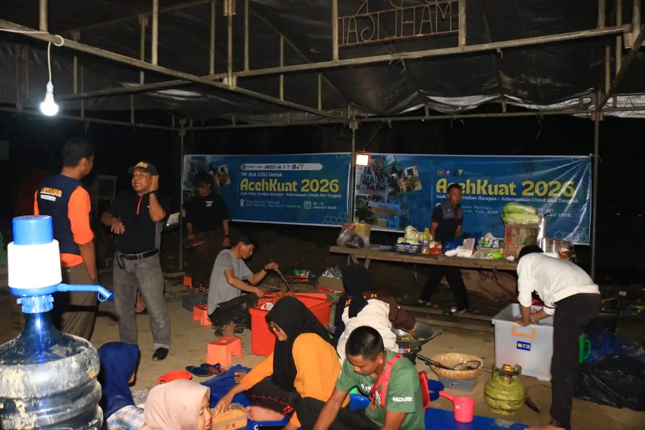 Pramuka USU Gelar ACEHKUAT 2026 di Aceh Tamiang, Beri Dukungan Psikososial untuk Korban Bencana