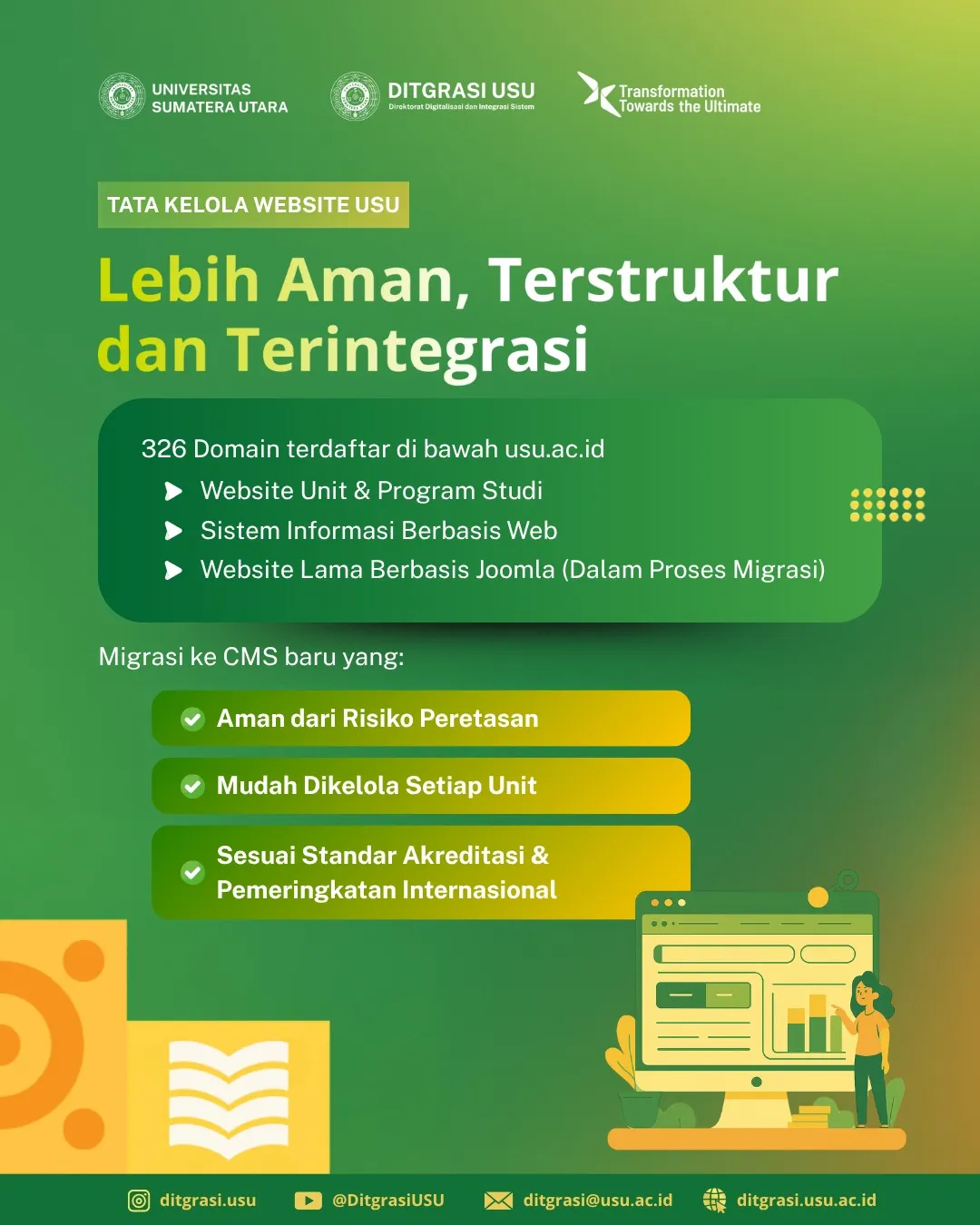 USU Lakukan Pembenahan Total Tata Kelola Website