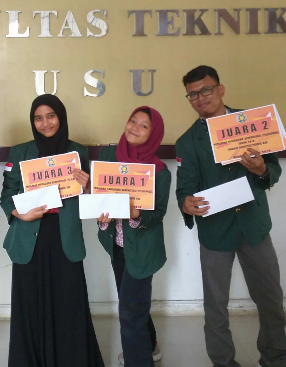 Selamat kepada Anisa Nurfadilah sebagai Juara 3 Pilmapres FT USU