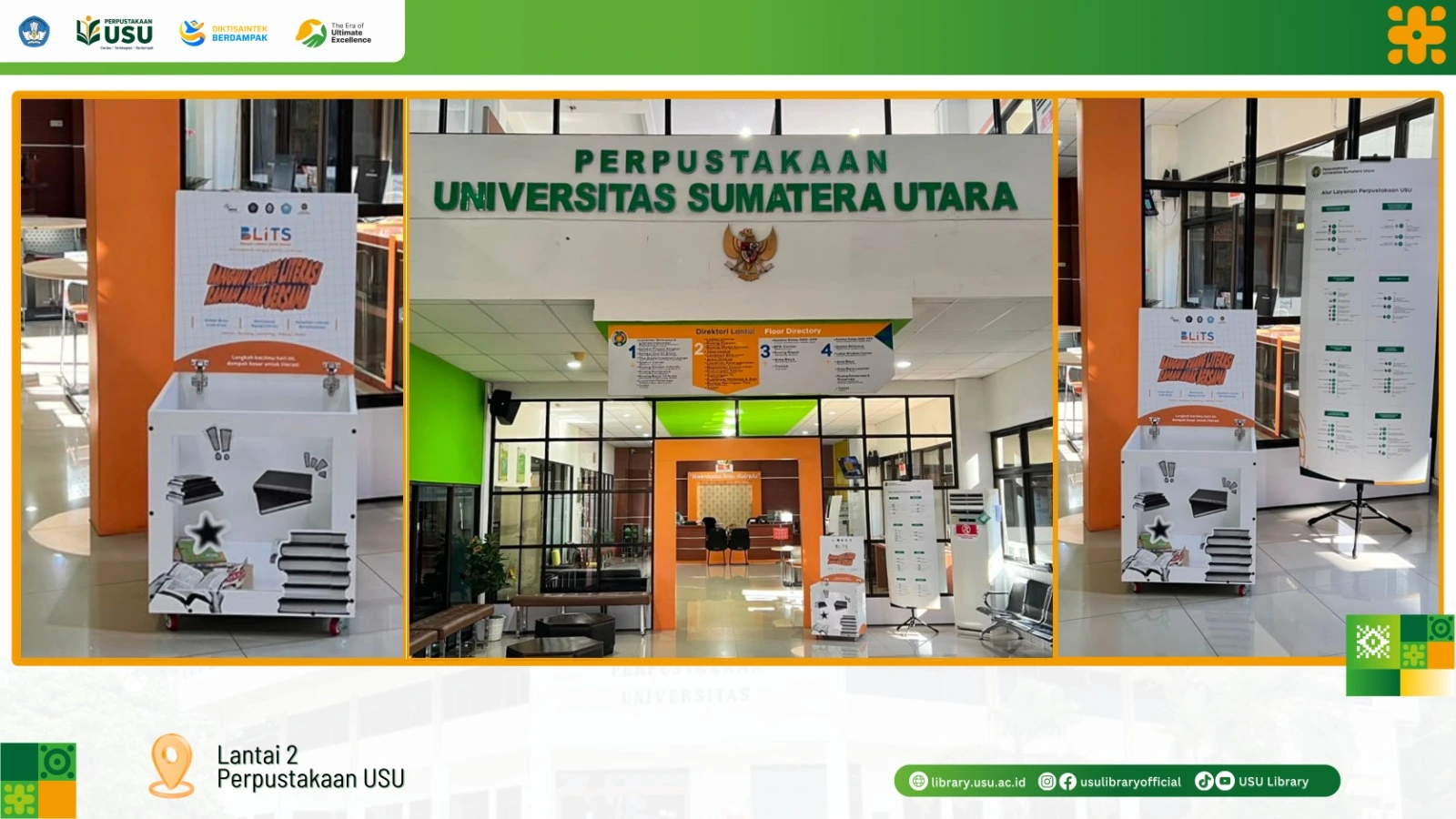 Perpustakaan USU Buka Donasi Buku melalui Program BLiTS untuk Dukung Literasi Anak Indonesia