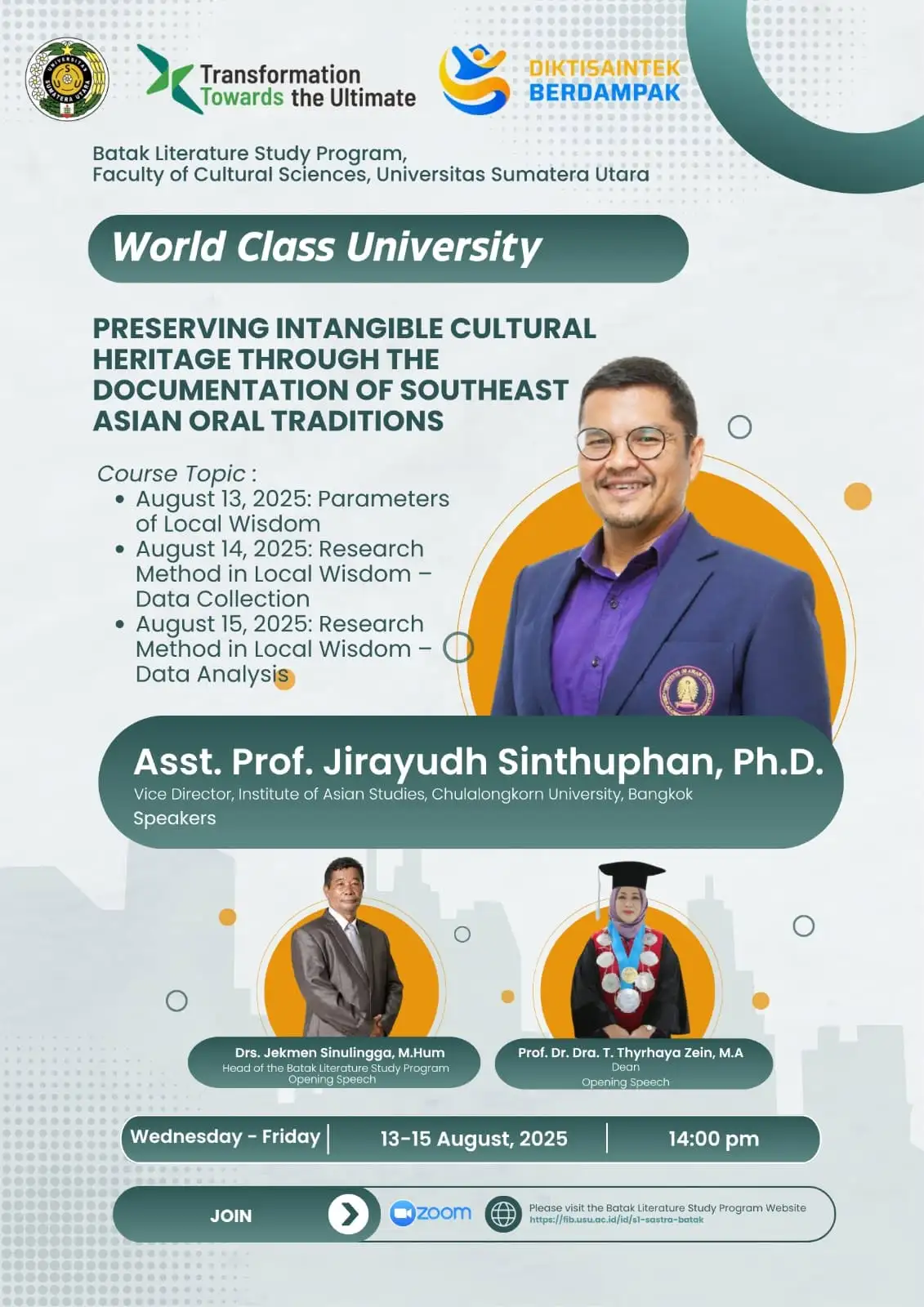 Local Wisdom Goes Global! World Class University Hadirkan Pakar Internasional untuk Mengupas Warisan Budaya Asia Tenggara
