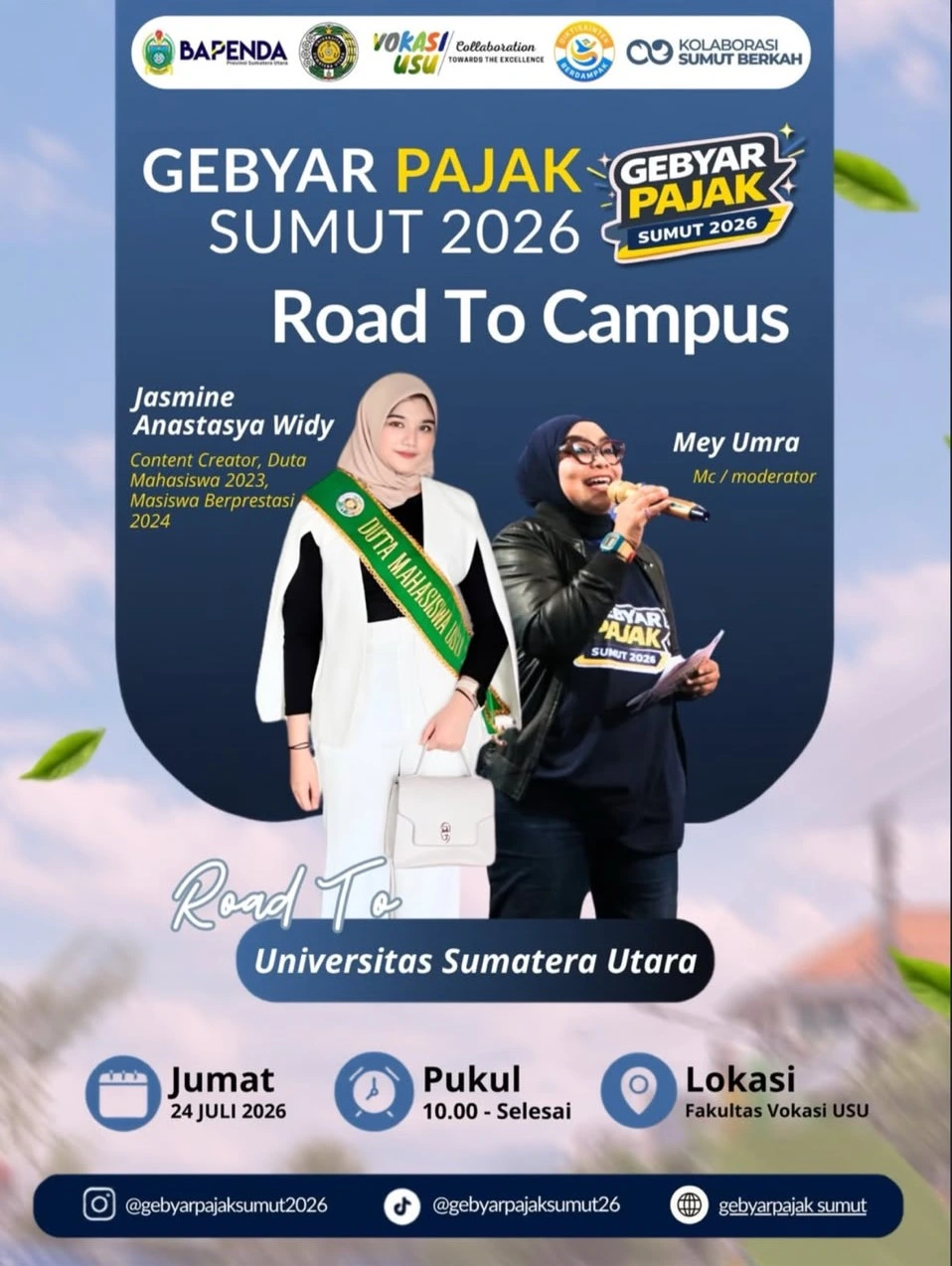 Gebyar Pajak Sumut 2026 – Road to Campus Universitas Sumatera Utara