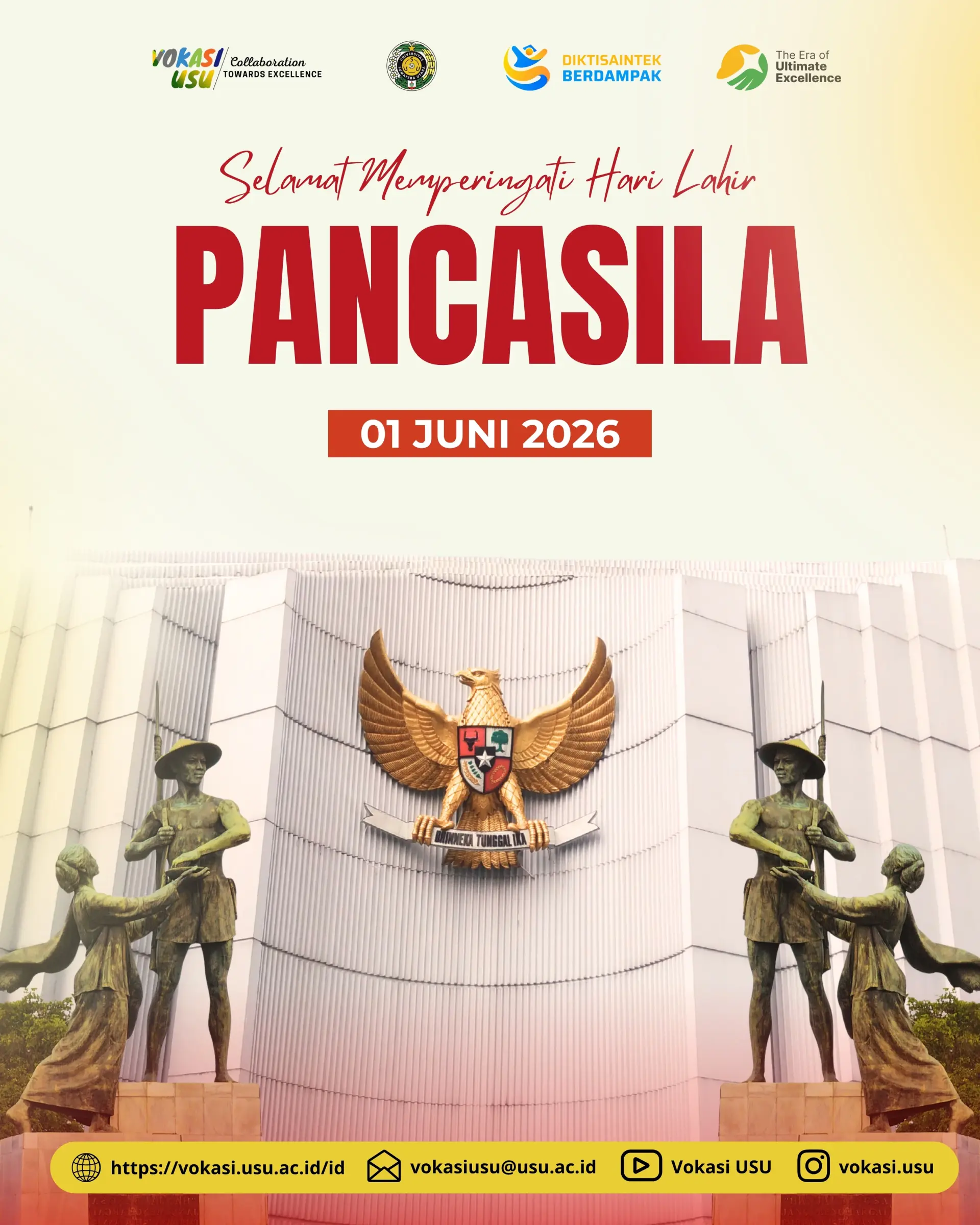 Selamat Memperingati Hari Lahir Pancasila 1 Juni 2026