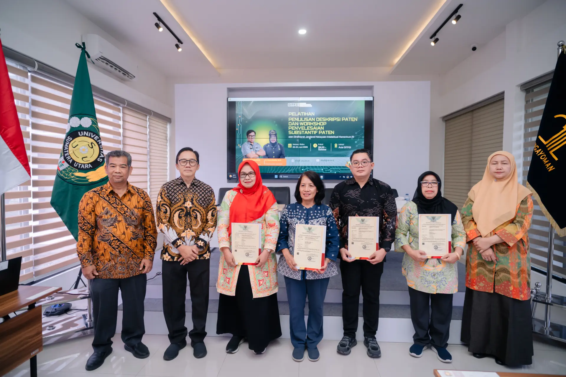 FMIPA USU Dorong Hilirisasi Riset Melalui Pelatihan Penulisan Deskripsi Paten dan Workshop Penyelesaian Substantif Paten