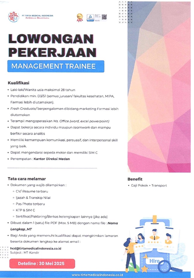 Management Trainee Job Vacancy