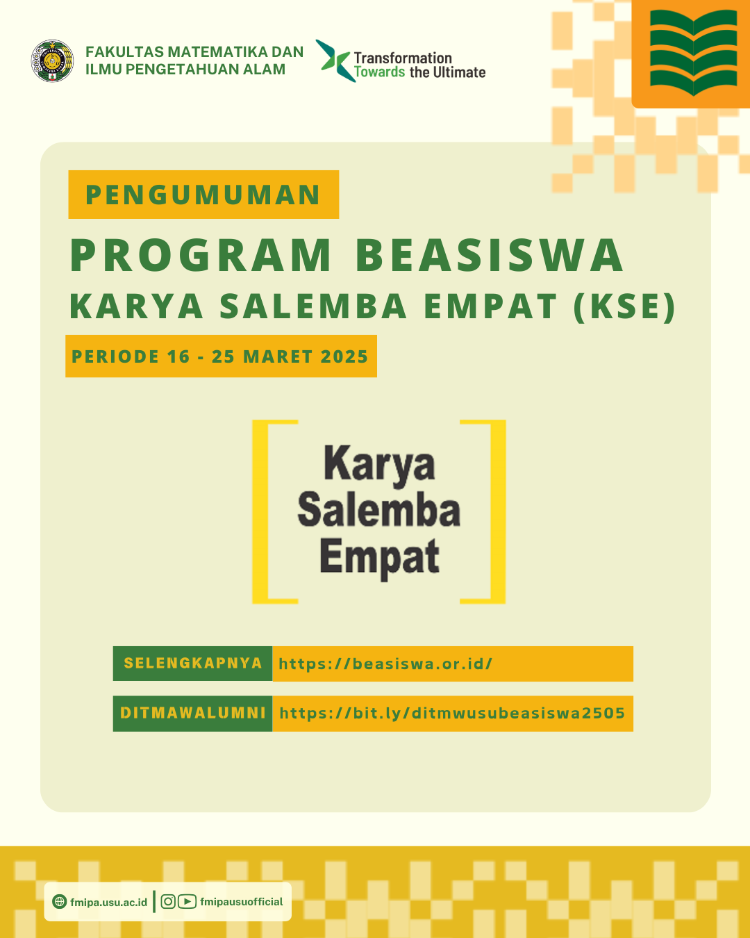 Scholarship Offer for Karya Salemba Empat 2025