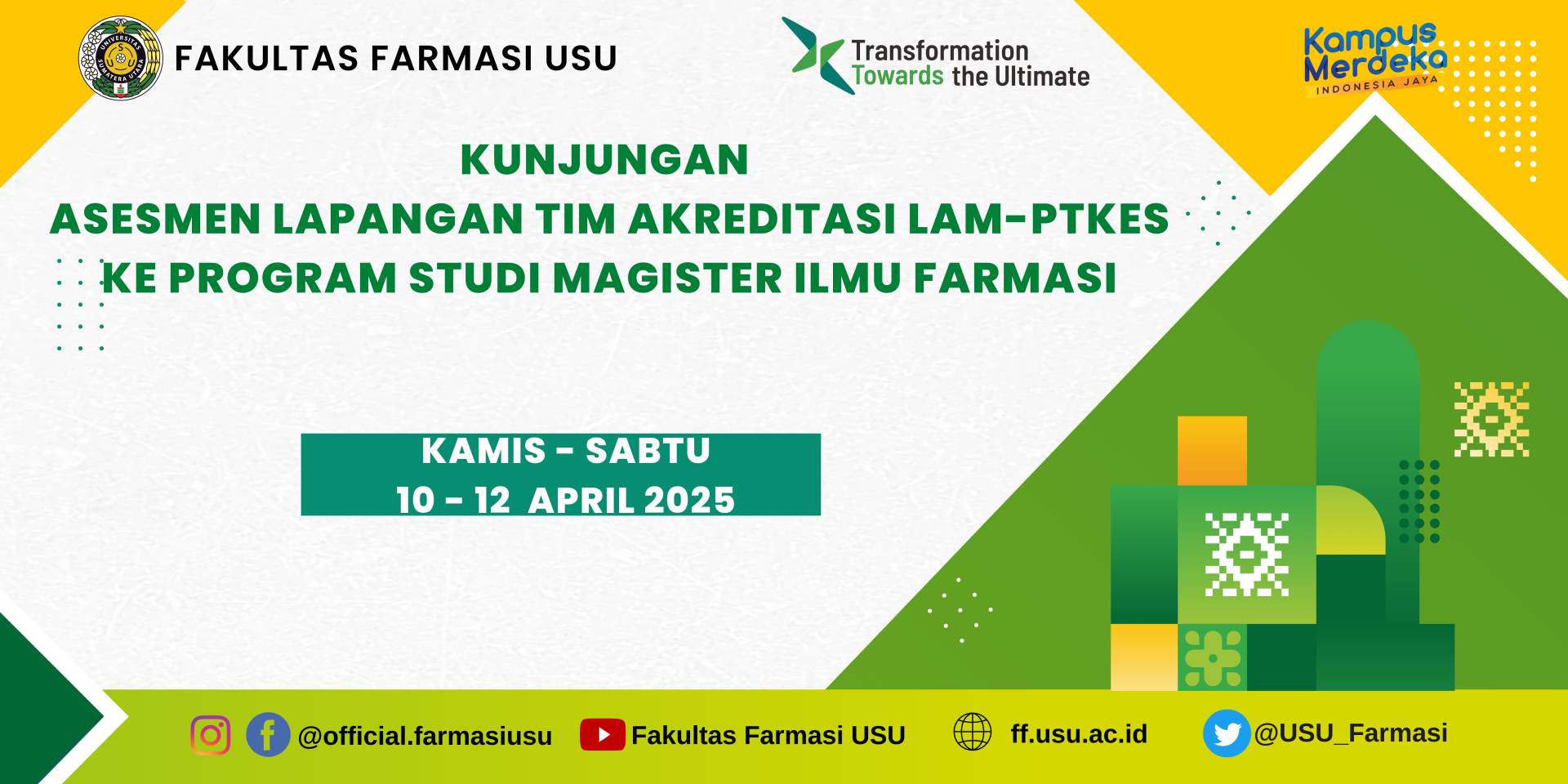 Field Assessment Visit from LAM-PTKes Accreditation Team to the Master's Program in Pharmaceutical Science