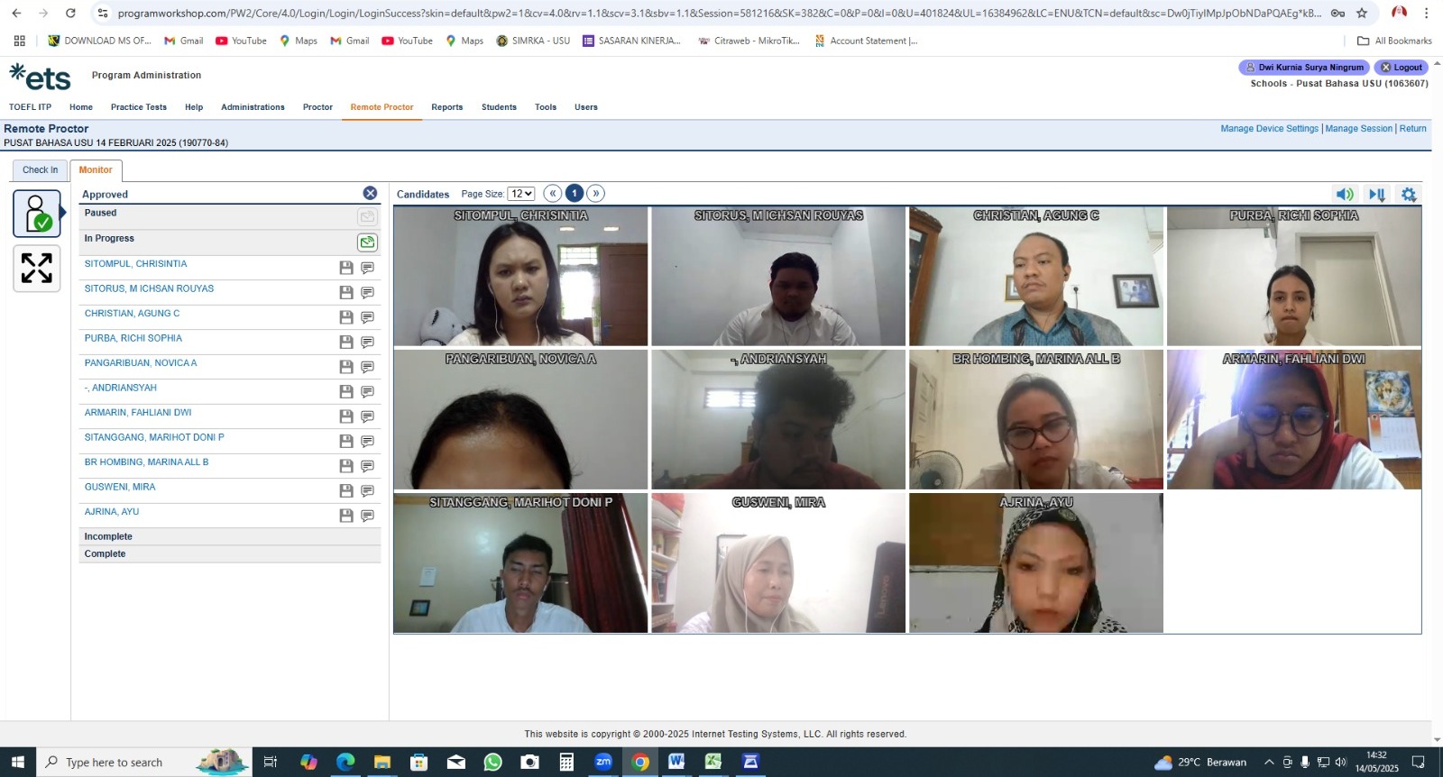 Pelaksanaan Toefl Itp Onsite Dan Online - 14 Mei 2025 | Pusat Bahasa ...