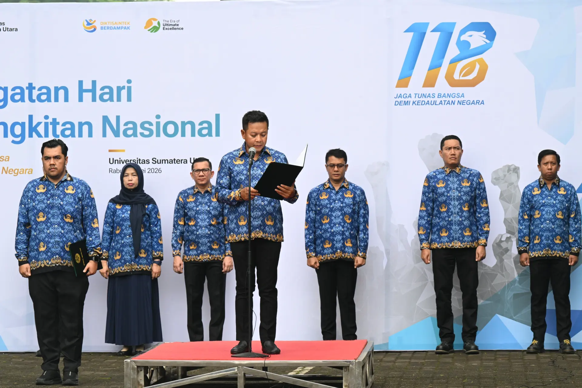 Harkitnas at USU, Rector Encourages Academic Community to Adapt to the Challenges of the Times