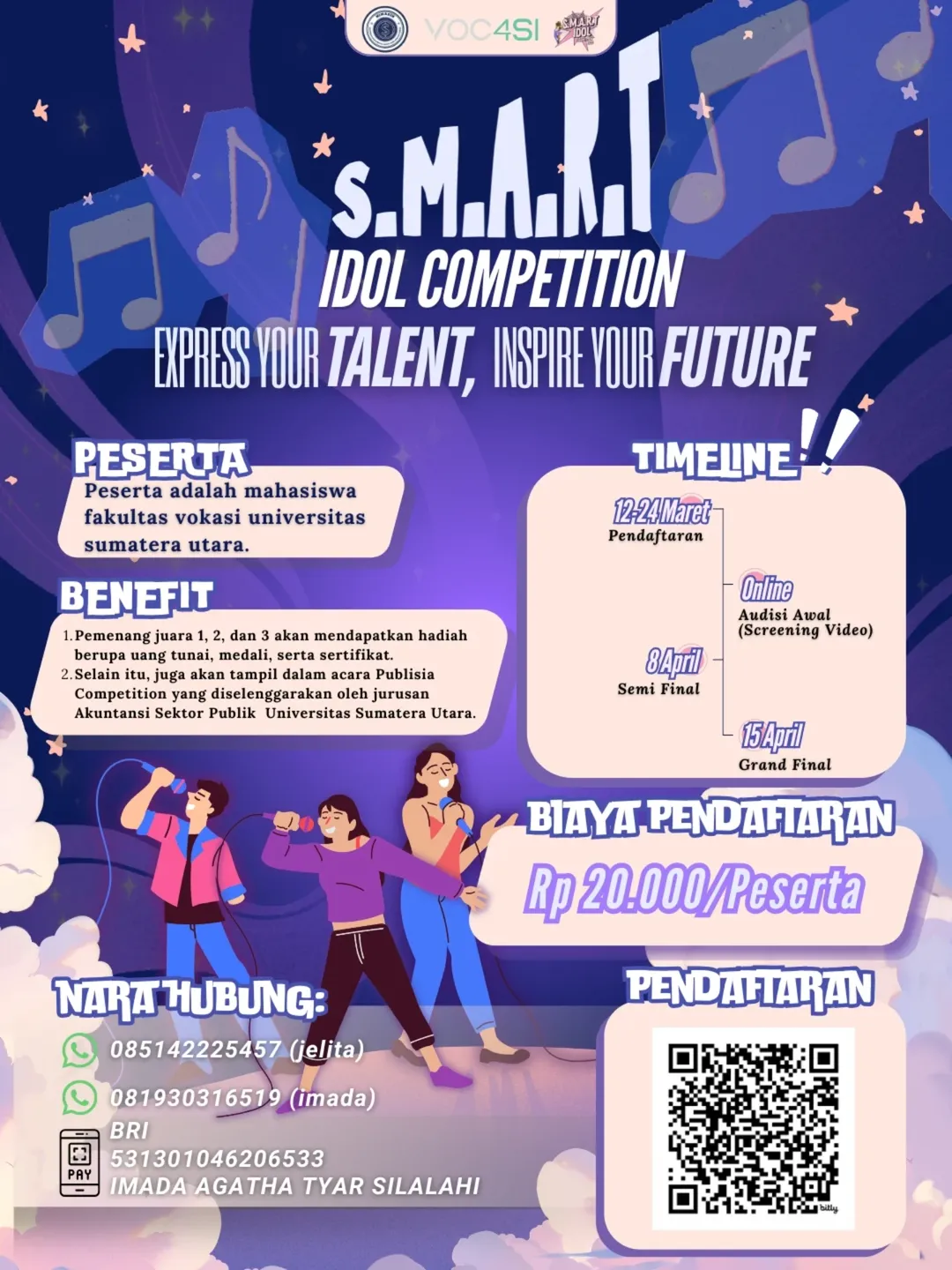 SMART IDOL COMPETITION 2026 oleh Himpunan Mahasiswa Akuntansi Sektor Publik