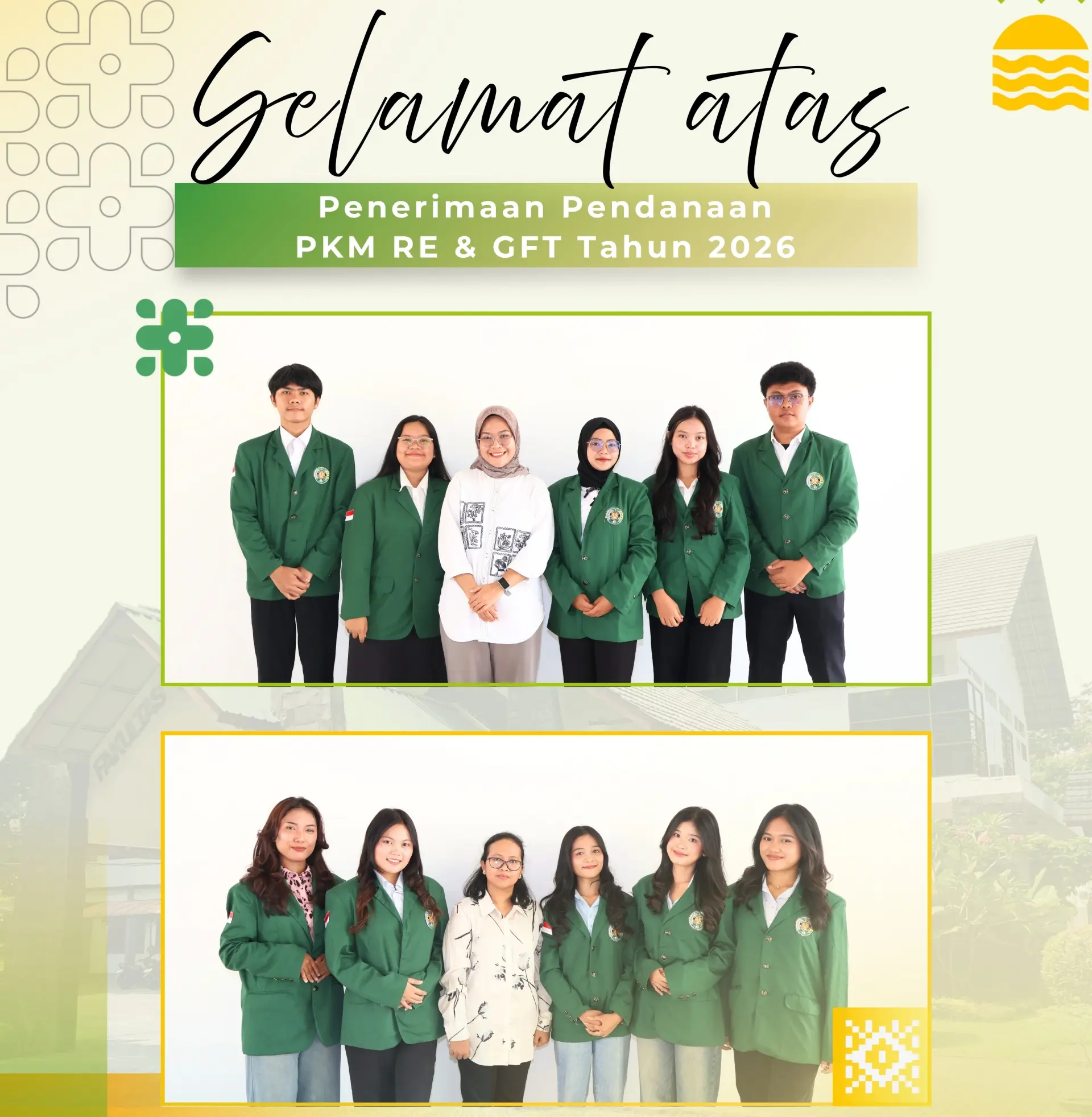Mahasiswa Fakultas Vokasi USU Raih Pendanaan PKM 2026, Prodi D4 Kimia Terapan dan D4 Statistika Torehkan Prestasi