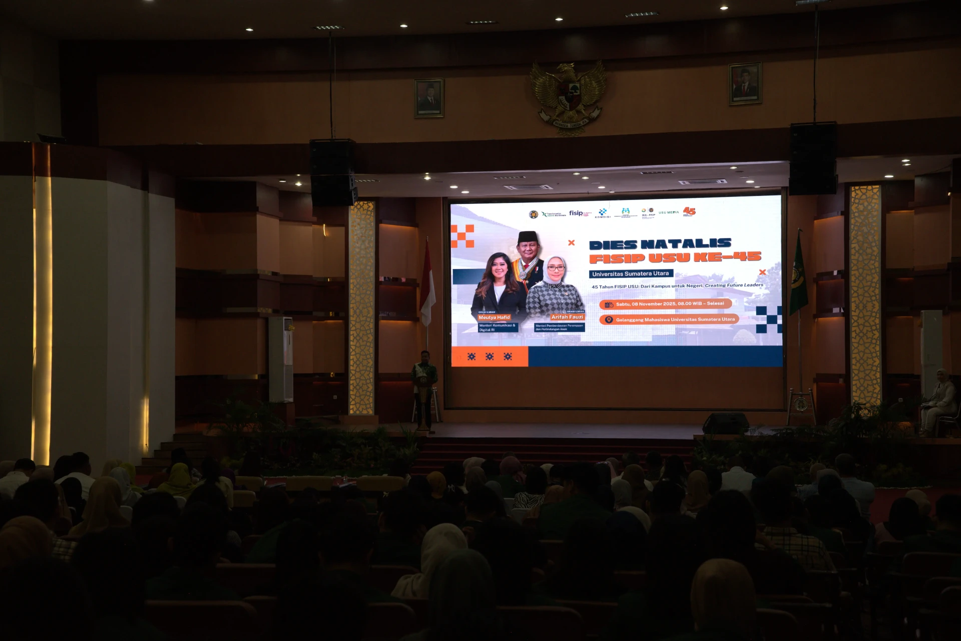 FISIP USU Holds 45th Anniversary Scientific Oration, Ministers Discuss the Future of Social Sciences in the Digital Era