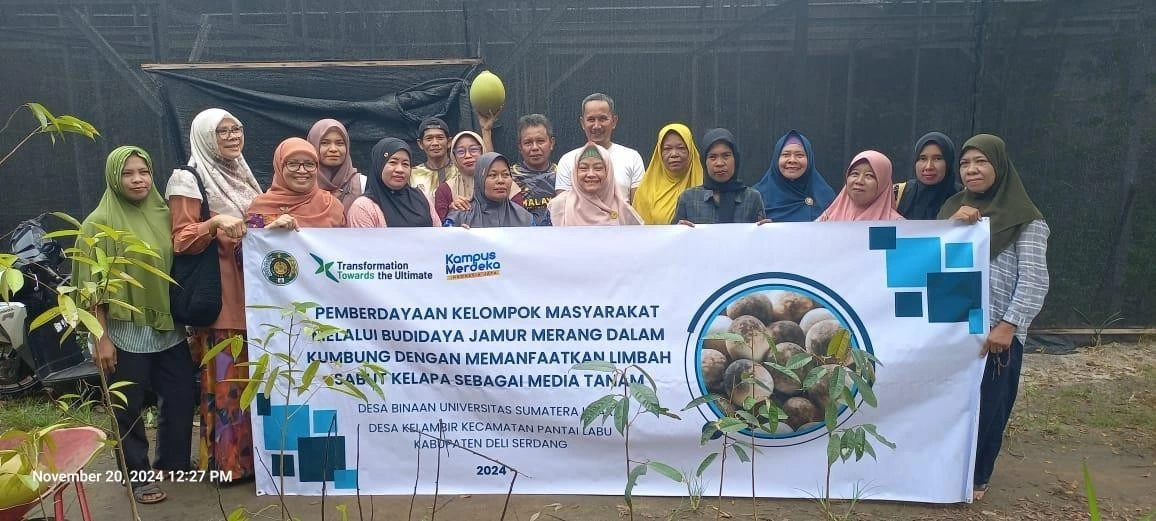 Empowering Local Communities through Straw Mushroom Cultivation Using Oil Palm Empty Fruit Bunch Waste as a Growing Medium in Kelambir Village, Pantai Labu District, Deli Serdang Regency
