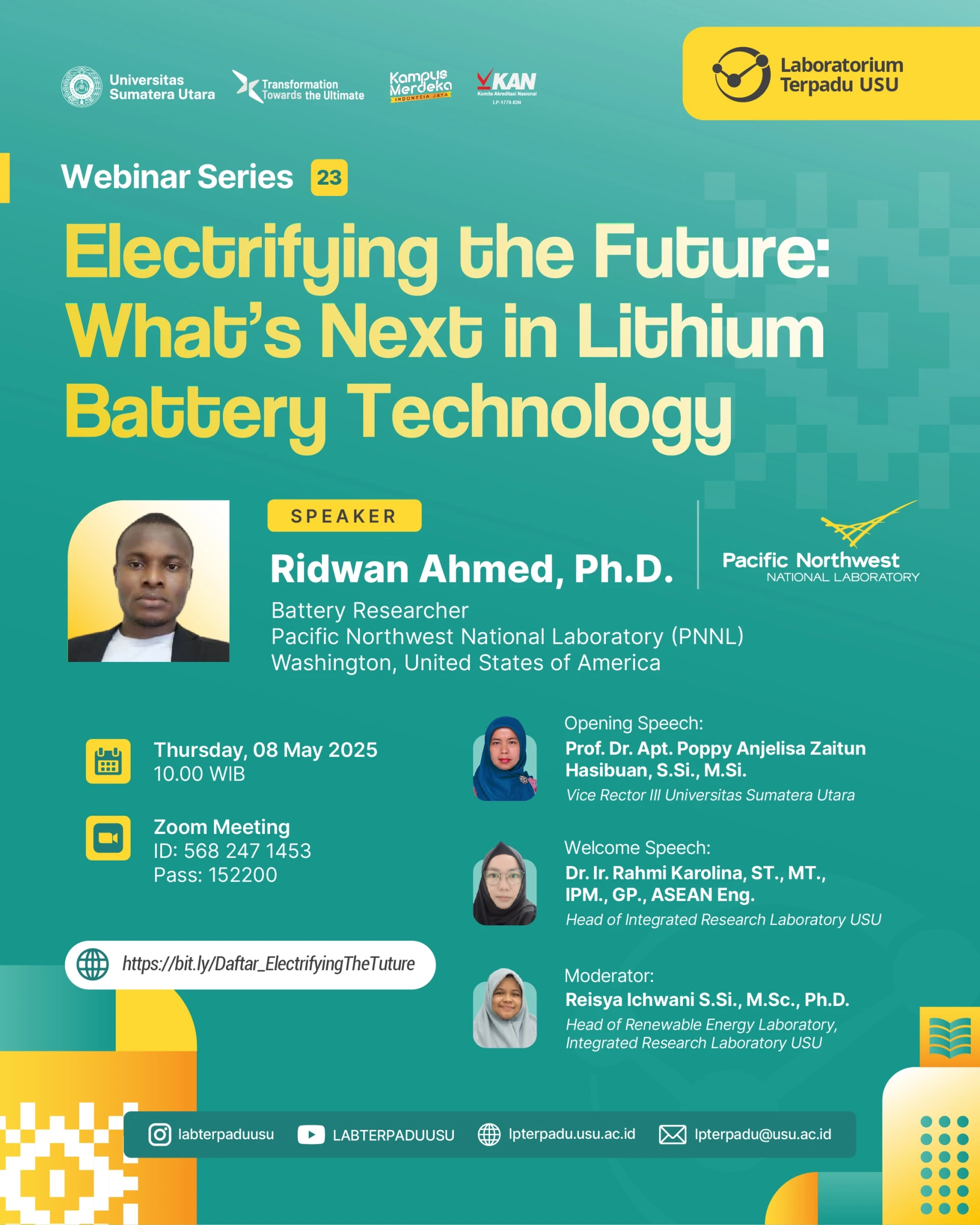 Webinar Series "Electrifying the Future: What’s Next in Lithium Battery Technology"