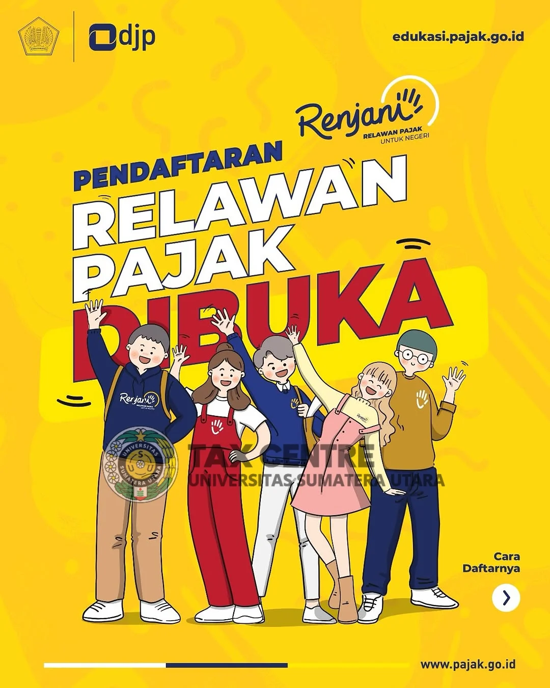 Kesempatan bagi Mahasiswa USU untuk Bergabung sebagai Relawan Pajak untuk Negeri (RENJANI) 2027
