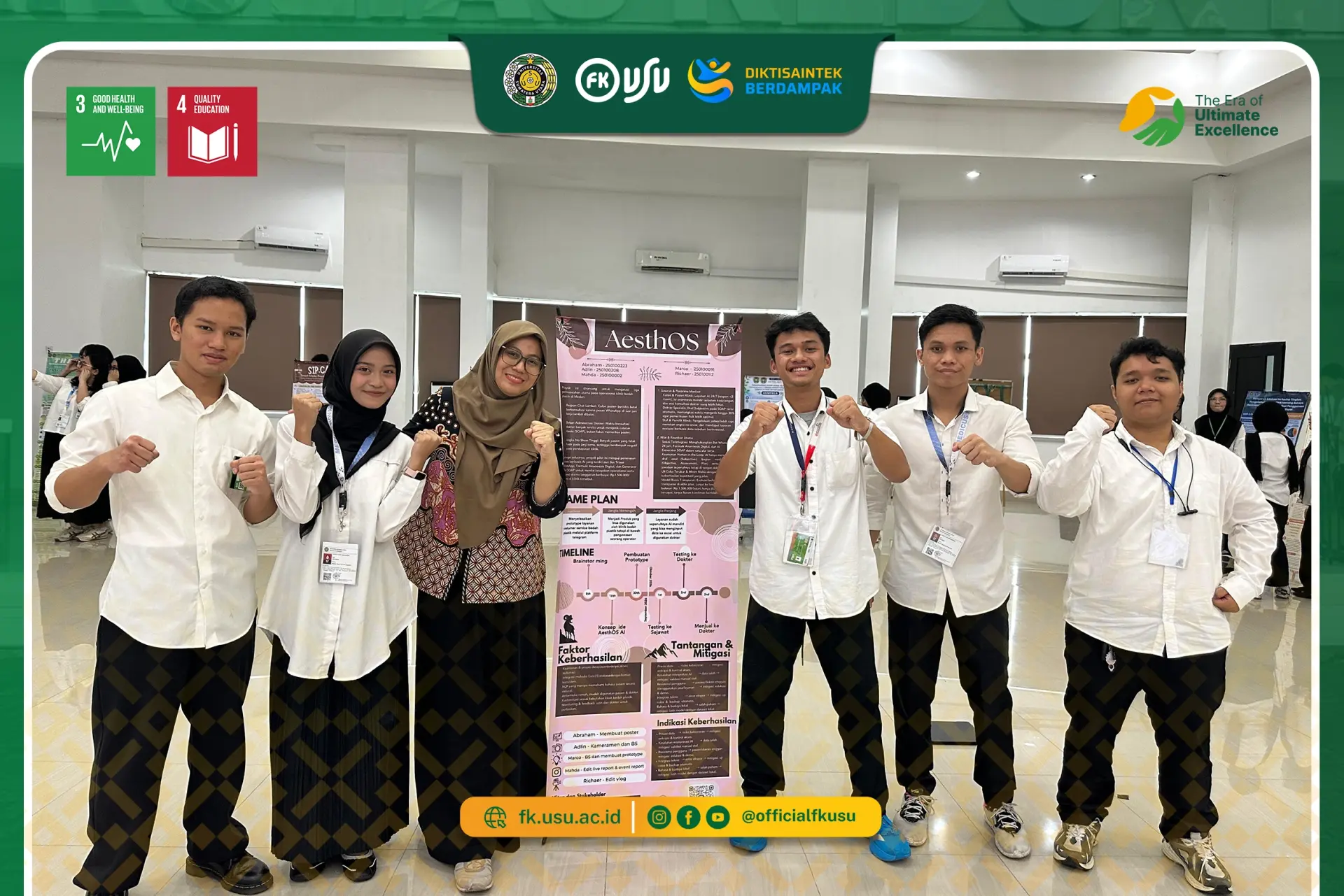 FK USU Hadirkan Project-Based Learning Perdana melalui Poster Exhibition Proposal Proyek Mahasiswa