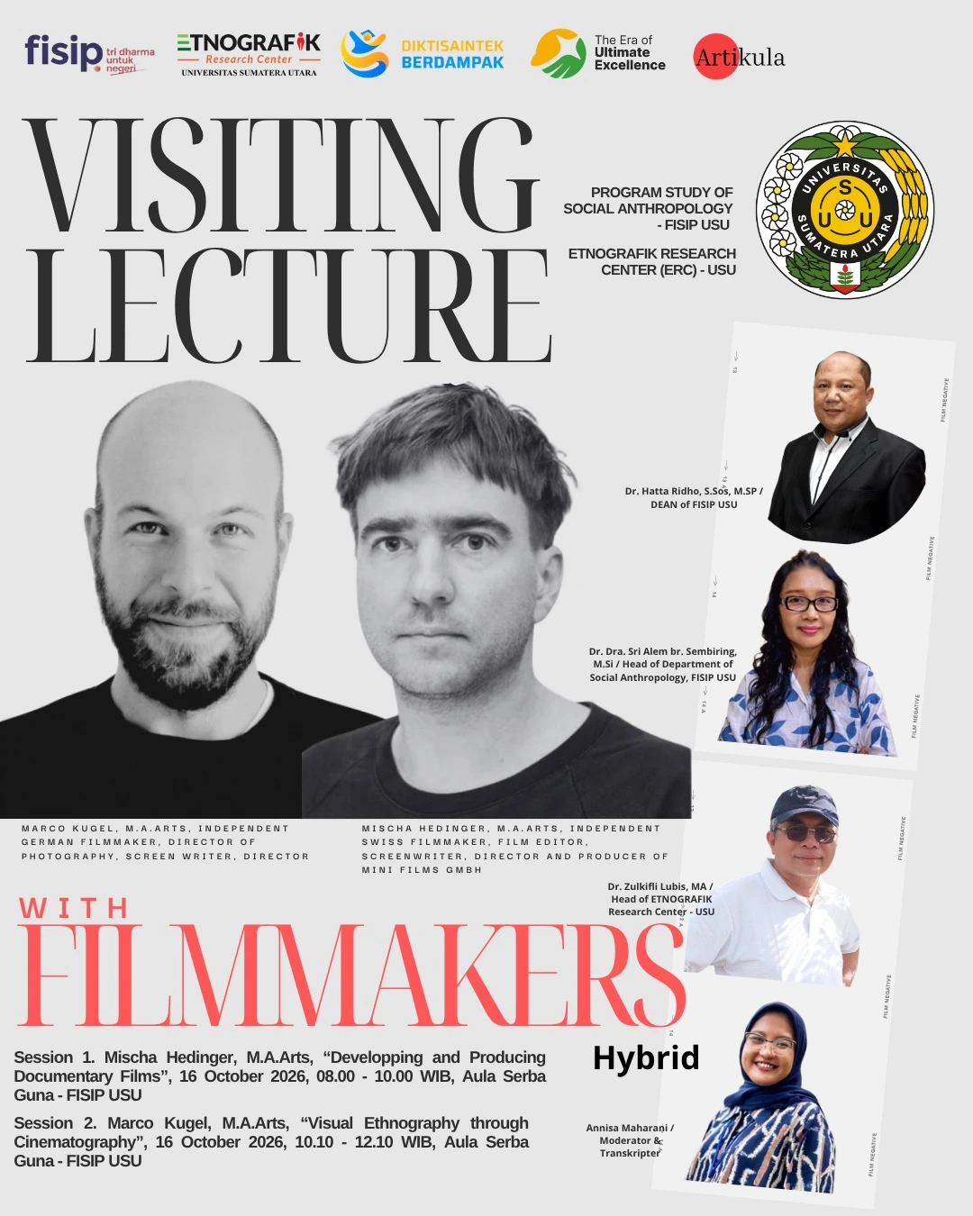 VISITING LECTURE WITH FILMMAKERS