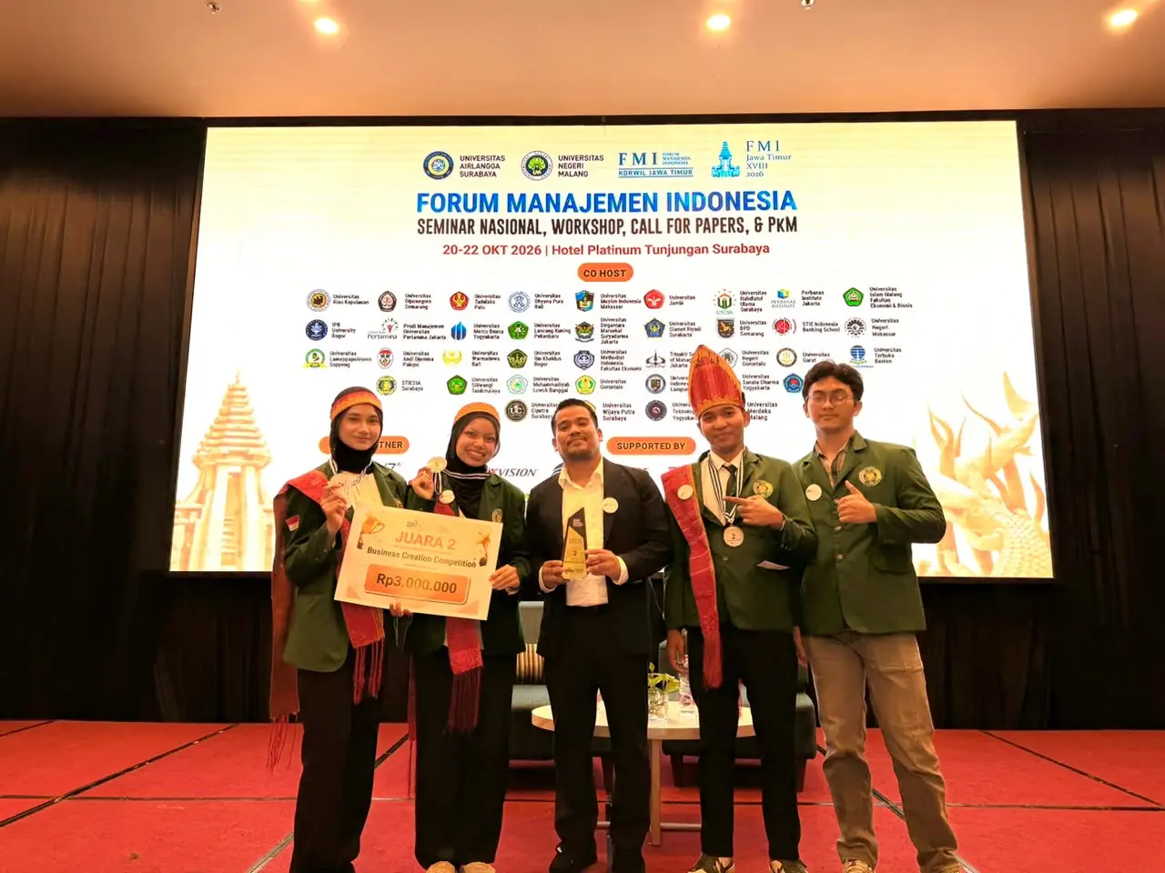 Mahasiswa USU Raih Juara 2 Business Creation pada BMNC 2026 Tingkat Nasional