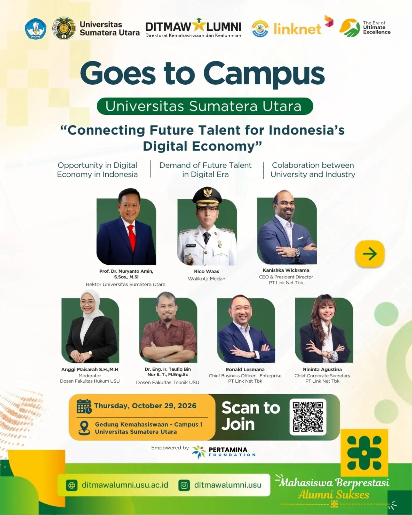 LINKNET GOES TO CAMPUS – UNIVERSITAS SUMATERA UTARA