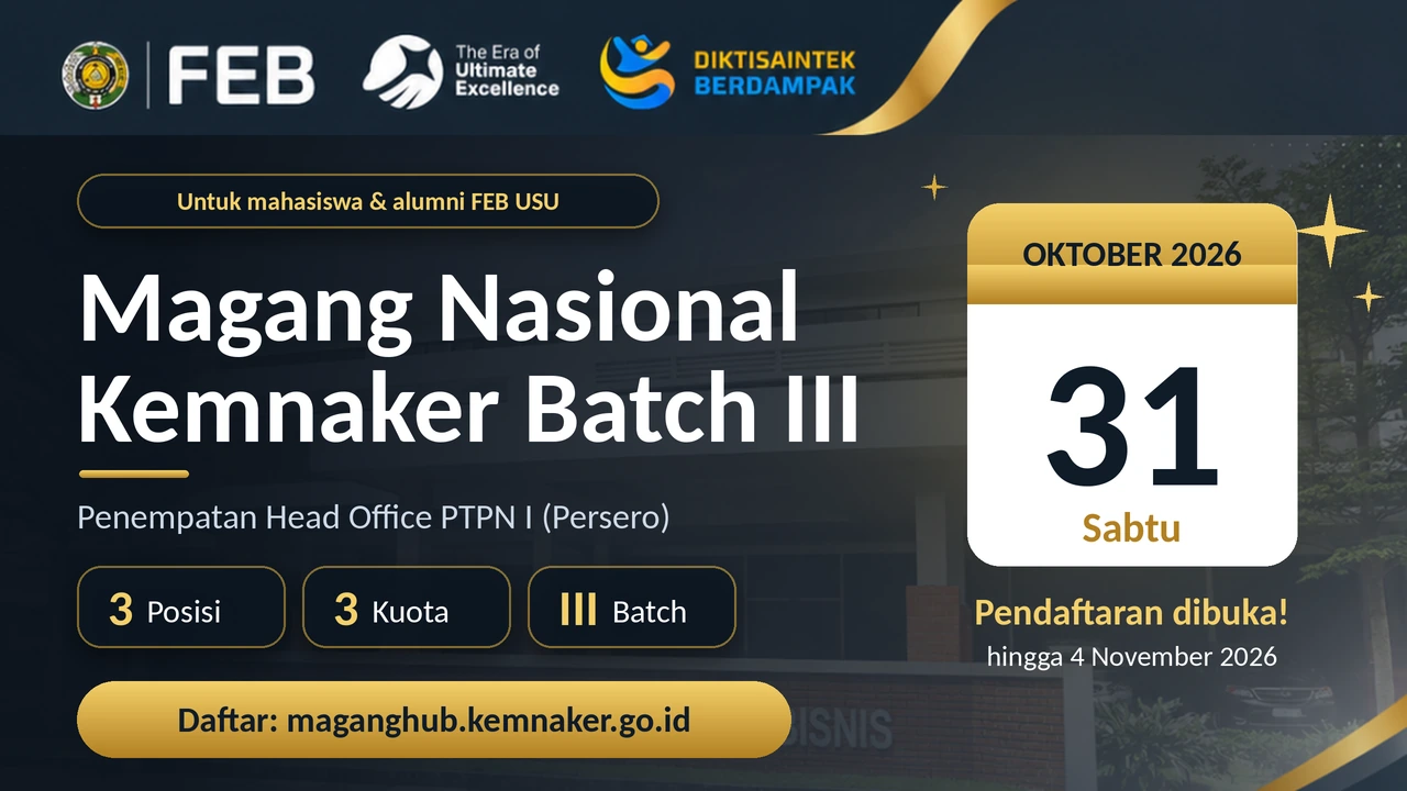 PELUANG MAGANG NASIONAL KEMNAKER BATCH III