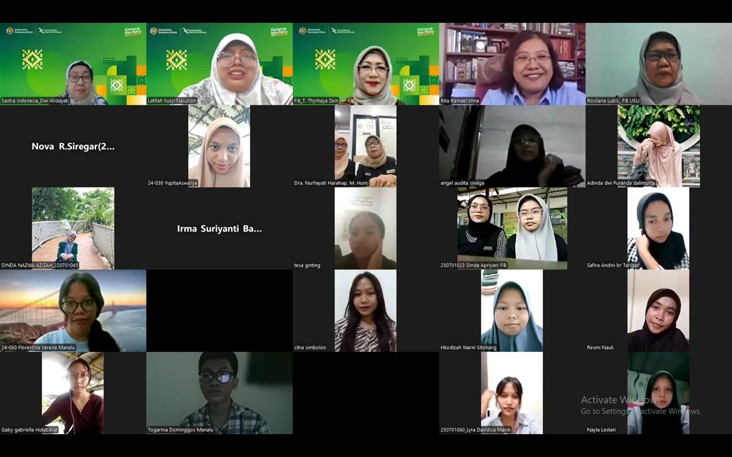 Guest Lecture "Sociolinguistics" of the Indonesian Literature Study Program