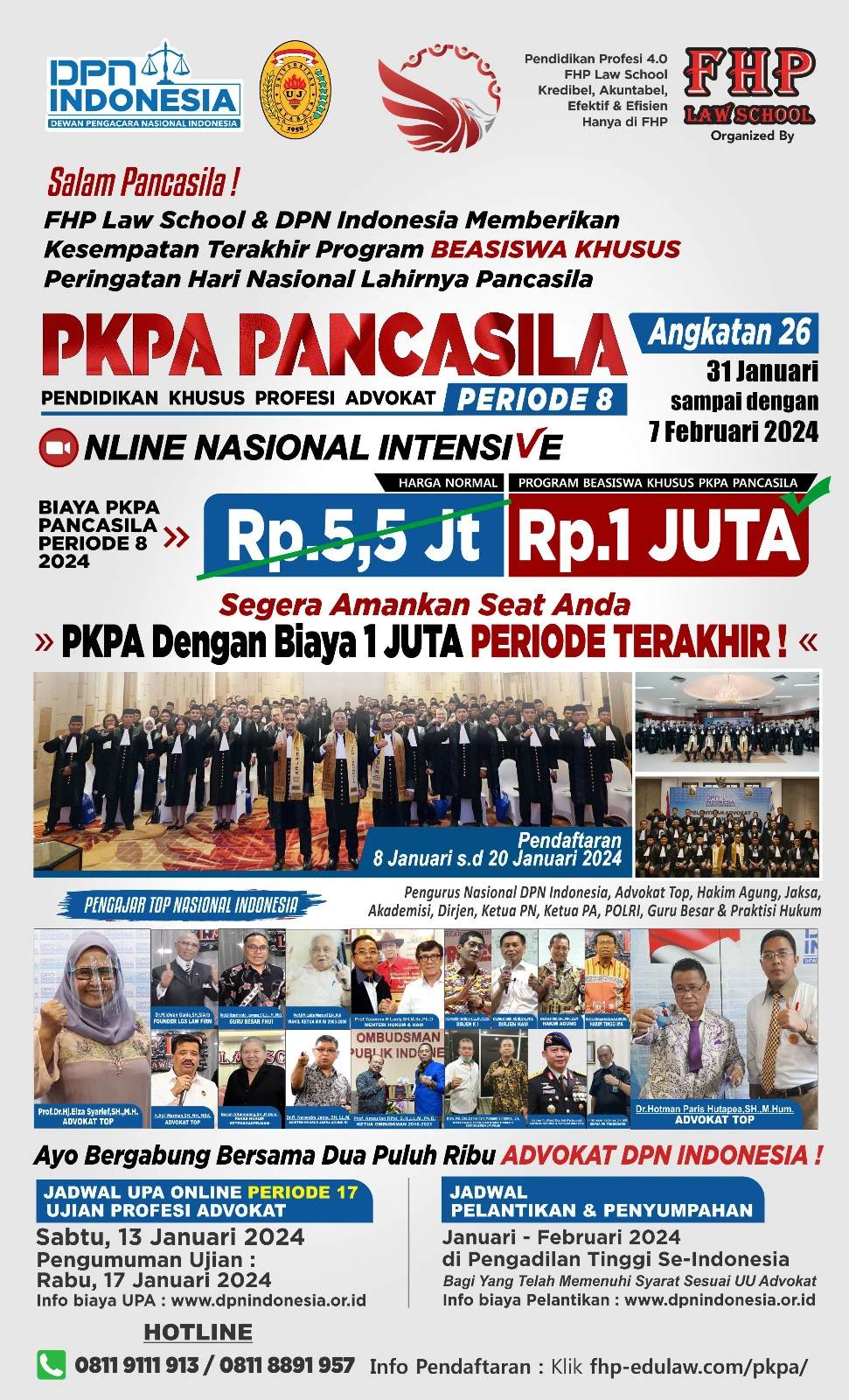 PKPA PANCASILA (Special Education for the Advocate Profession) Period 8, Batch 26