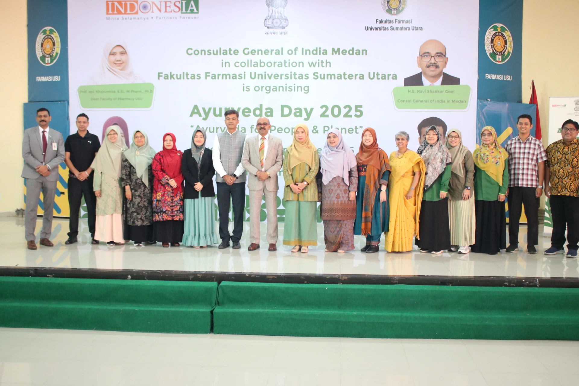 Ayurveda Day 2025: Collaboration between the Indian Consulate Medan and USU Faculty of Pharmacy for the Health of People and Planet