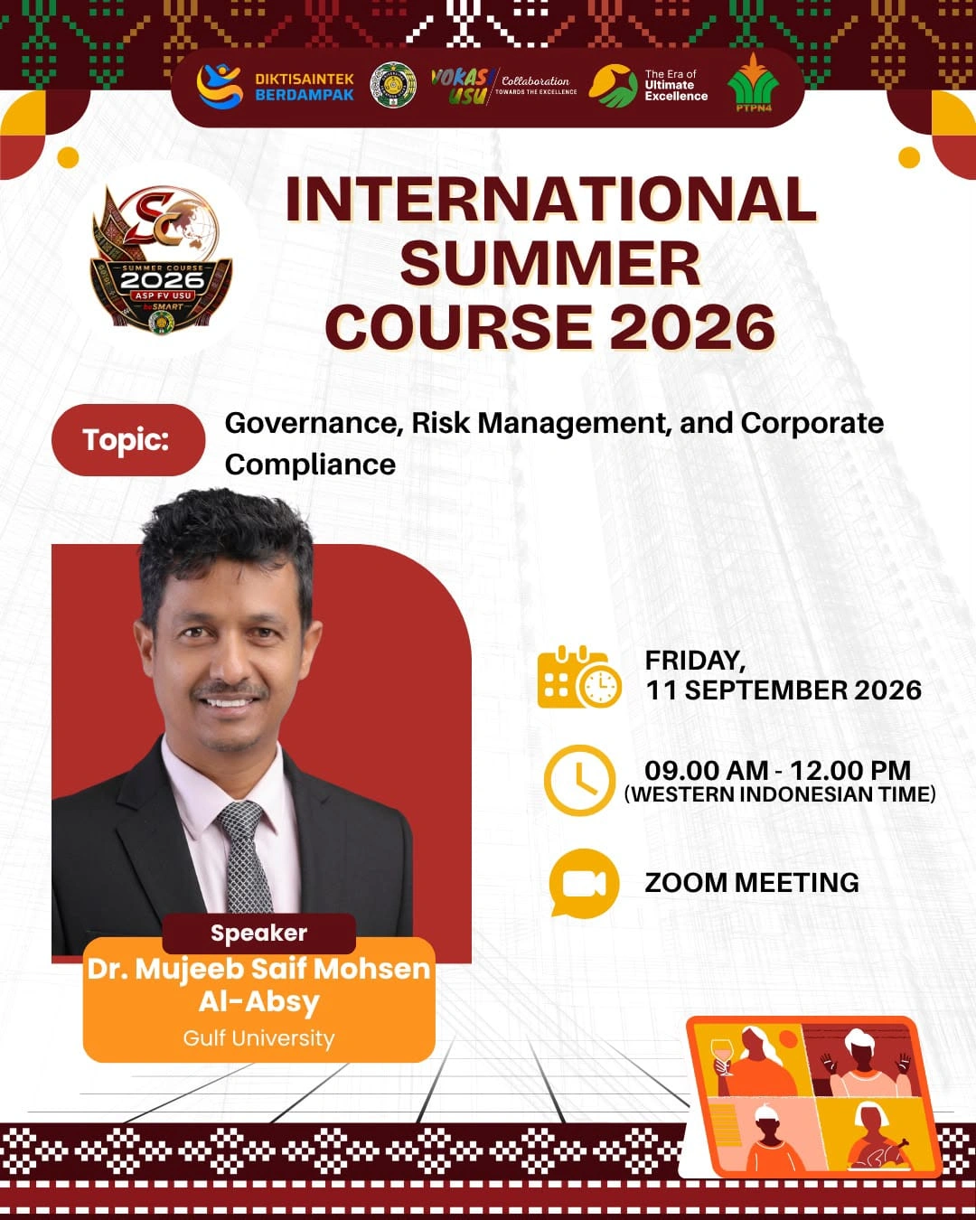 International Summer Course 2026: Governance, Risk Management, and Corporate Compliance