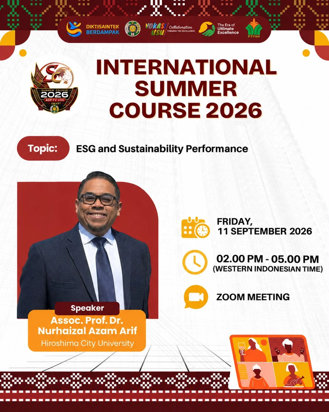 International Summer Course 2026: ESG and Sustainability Performance