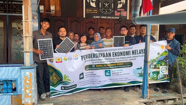 USU Dorong Kemandirian Energi Masyarakat Nelayan Desa Kelantan melalui Energi Terbarukan