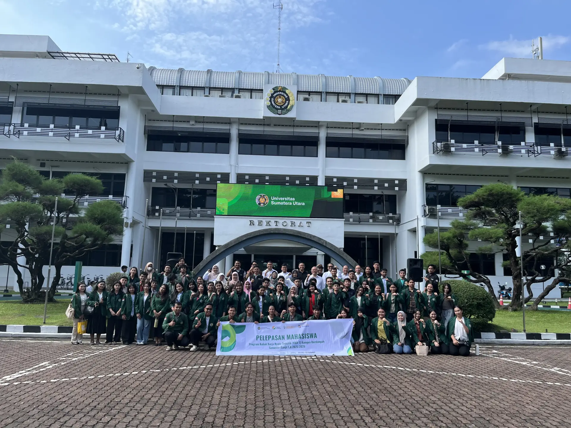 DIRPP USU Lepas Mahasiswa Program KKN-T Semester Ganjil T.A. 2026/2027