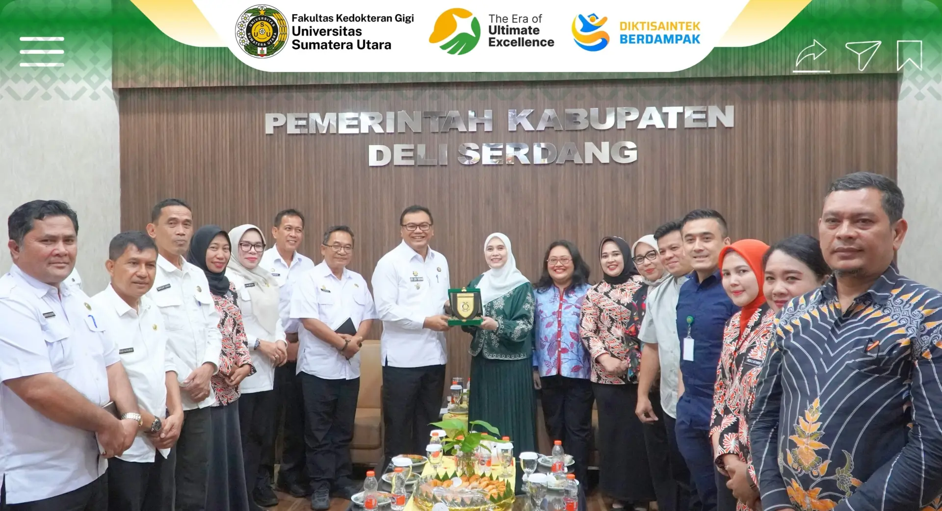FKG USU dan Pemerintah Kabupaten Deli Serdang Perkuat Sinergi Kesehatan Gigi dan Mulut