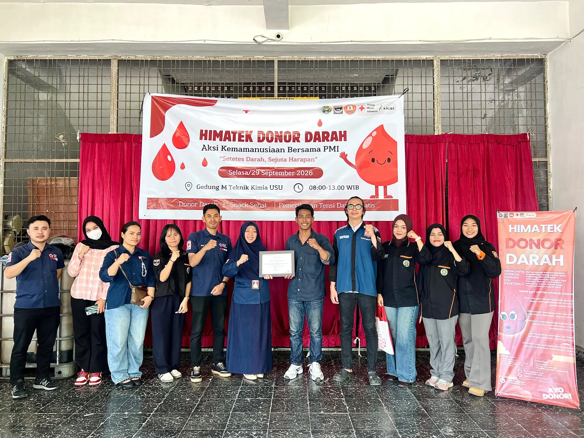 HIMATEK FT USU Gelar Kegiatan Donor Darah, Wujudkan Kepedulian dan Solidaritas Mahasiswa