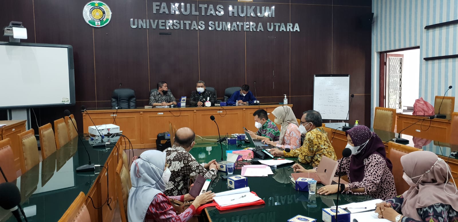 Audience and Interview of the Research and Development Center for Law and Justice of the Supreme Court of the Republic of Indonesia at the USU Faculty of Law