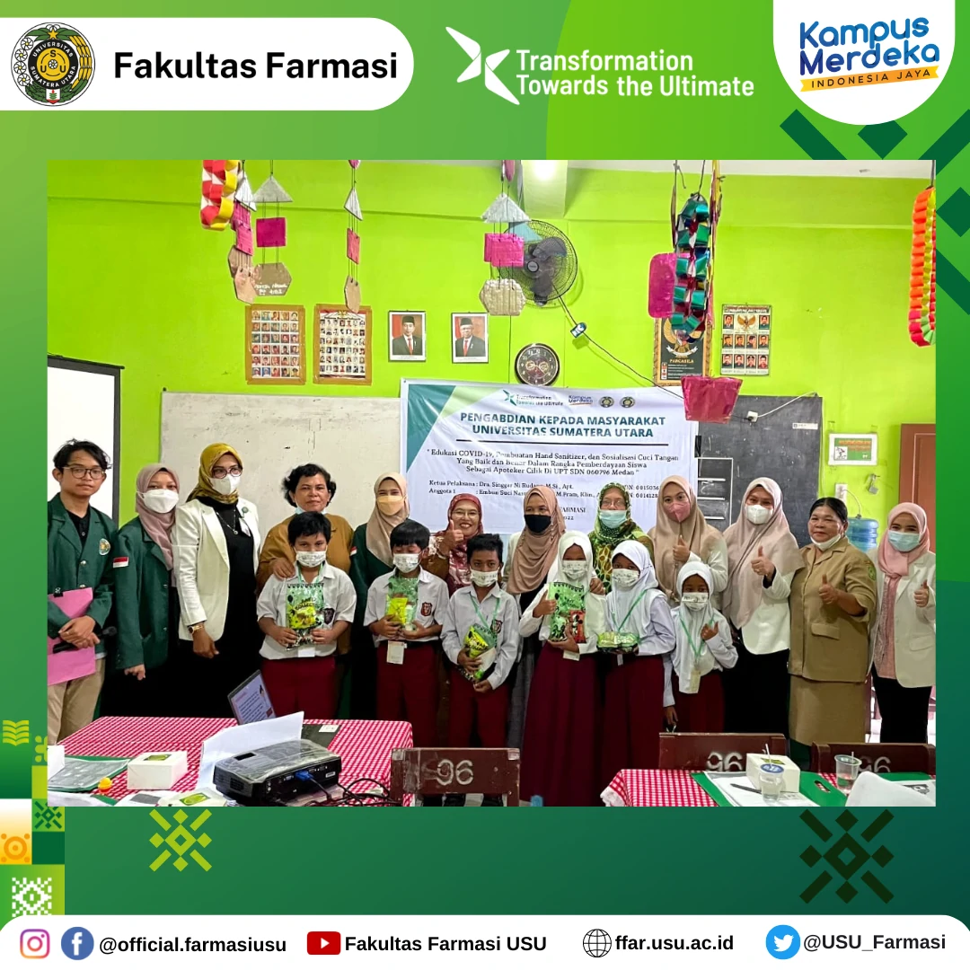 Lecturers of USU Pharmacy Introduce the Pharmacist Profession to Elementary School Students