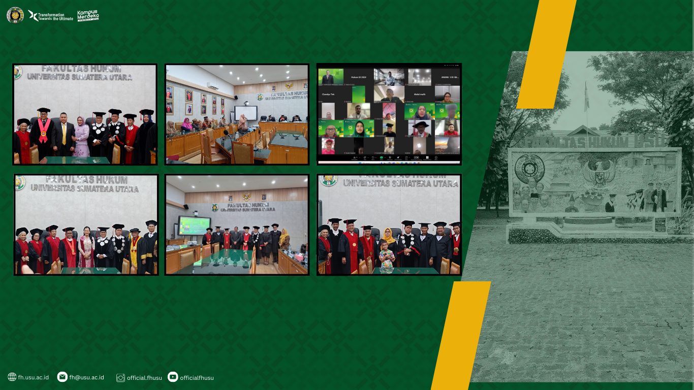 Early 2025, Doctoral Program FH USU Successfully Holds Open Examination for Promotion of Doctor of Law Science