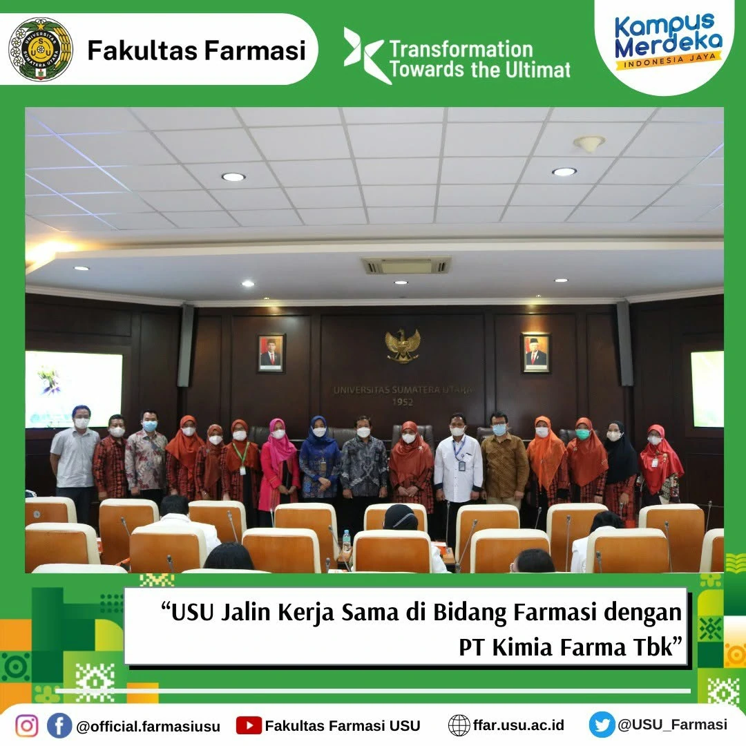 USU Establishes Partnership in Pharmaceutical Field with PT Kimia Farma Tbk